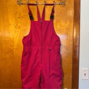 LandsEnd Kids Squall Snow Bibs -Deep Pink-sz14+